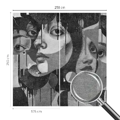 Papier peint photo grand format pour le mur Visages de femmes