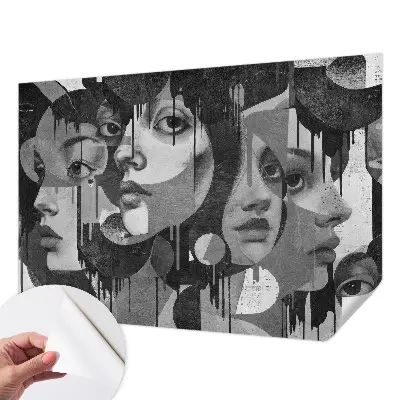 Papier peint photo grand format pour le mur Visages de femmes