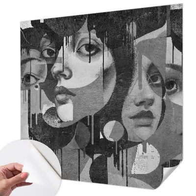 Papier peint photo grand format pour le mur Visages de femmes