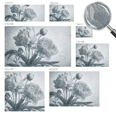 Papier peint intissé chic floral