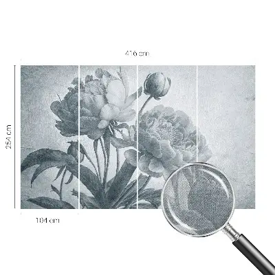 Papier peint intissé chic floral
