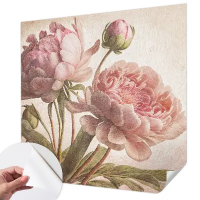Papier peint intissé imprimé Pivoines délicates