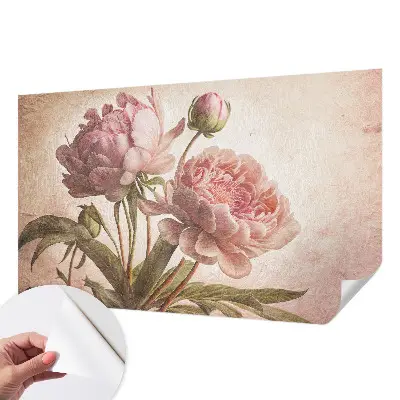 Papier peint intissé imprimé Pivoines délicates