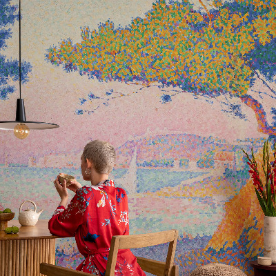 Déco papier peint salon Farebná krajina
