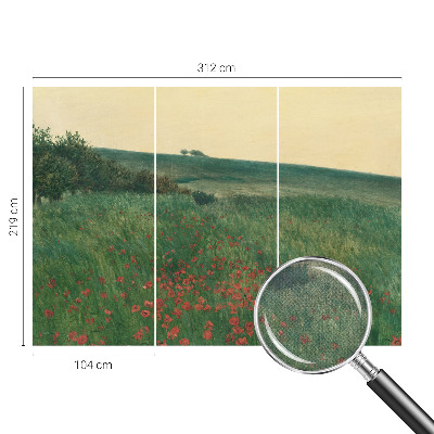 Papier peint panoramique adhésif Makové polia