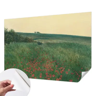 Papier peint photo grand format pour le mur Champs de pavots