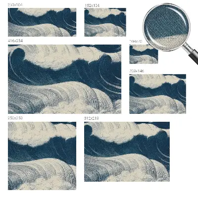 Papier peint photo sur tissu non tissé vagues de la mer