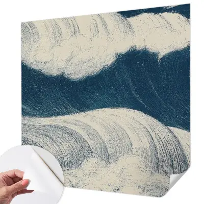 Papier peint photo sur tissu non tissé vagues de la mer