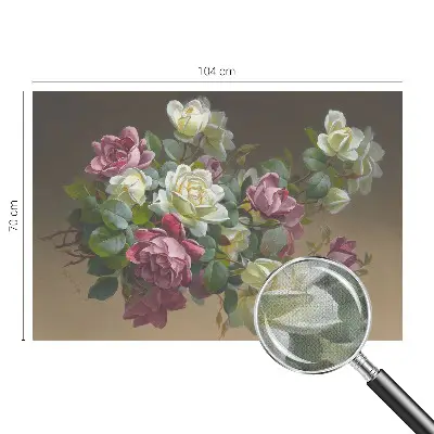 Papier peint photographique sur tissu non tissé élégance florale