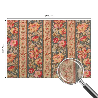 Papier peint intissé imprimé fleurs colorées
