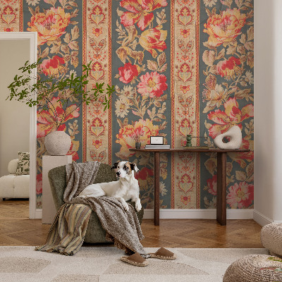 Papier peint chambre garçon Farebné kvety