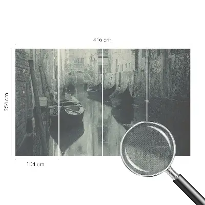 Papier peint photo imprimé sur tissu non tissé Vieux canal