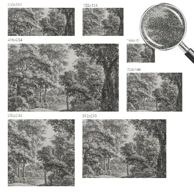 Papier peint photo grand format pour le mur paysage forestier