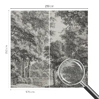 Papier peint photo grand format pour le mur paysage forestier