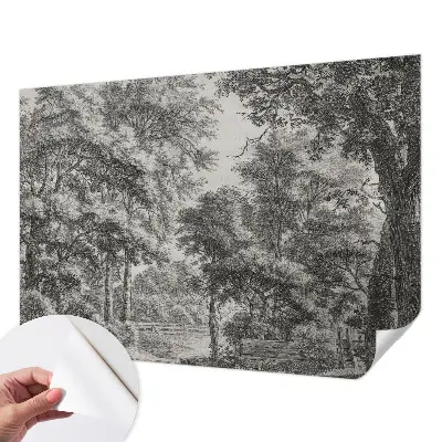 Papier peint photo grand format pour le mur paysage forestier