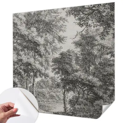 Papier peint photo grand format pour le mur paysage forestier