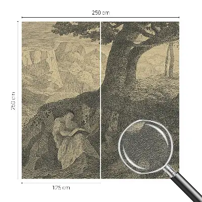 Papier peint intissé Caractère de lecture