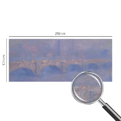 Papier peint photographique sur tissu non tissé Pont bleu