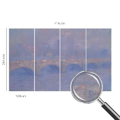 Papier peint photographique sur tissu non tissé Pont bleu