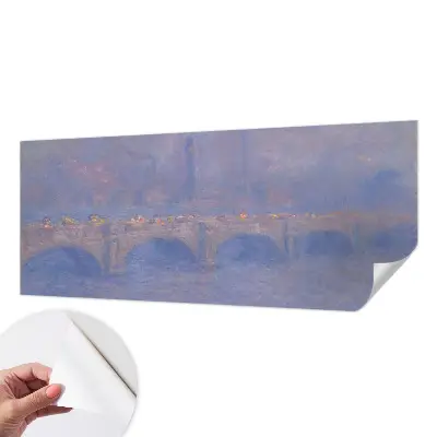 Papier peint photographique sur tissu non tissé Pont bleu