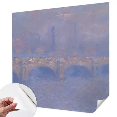 Papier peint photographique sur tissu non tissé Pont bleu