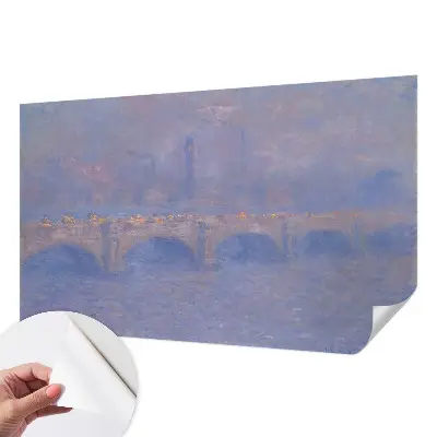 Papier peint photographique sur tissu non tissé Pont bleu