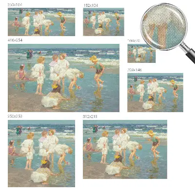 Papier peint photo grand format pour le mur Enfance à la plage