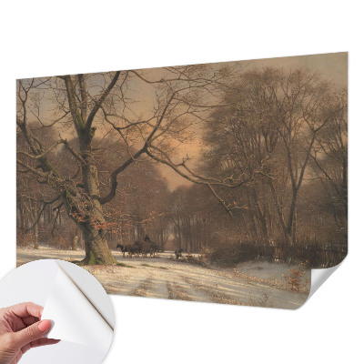 Papier peint photo autocollant Zimná krajina