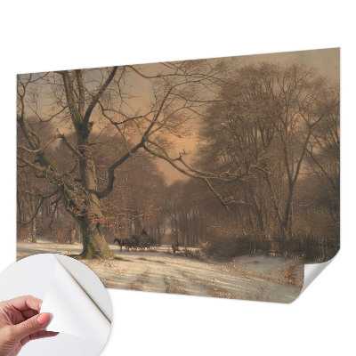 Papier peint photo autocollant Zimná krajina