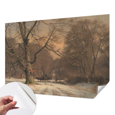 Papier peint photo autocollant Zimná krajina