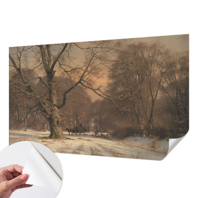 Papier peint photo autocollant Zimná krajina