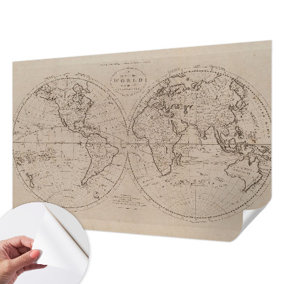 Papier peint chambre adulte cocooning Stará mapa