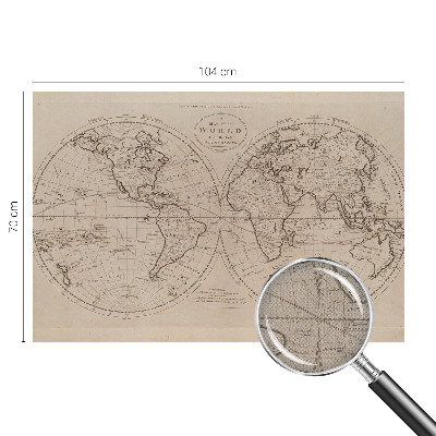 Papier peint chambre adulte cocooning Stará mapa