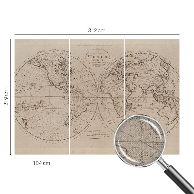 Papier peint chambre adulte cocooning Stará mapa