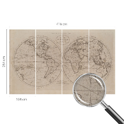 Papier peint chambre adulte cocooning Stará mapa