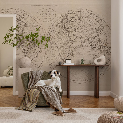 Papier peint chambre adulte cocooning Stará mapa