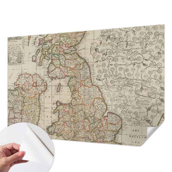 Papier peint chambre parentale Starožitná mapa