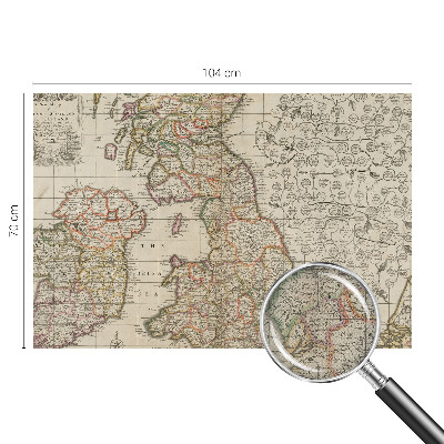 Papier peint chambre parentale Starožitná mapa