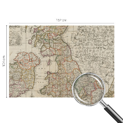 Papier peint chambre parentale Starožitná mapa