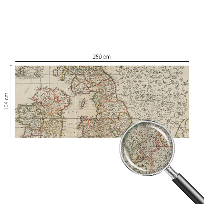 Papier peint chambre parentale Starožitná mapa