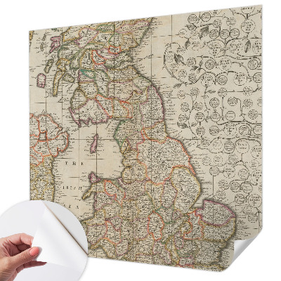 Papier peint chambre parentale Starožitná mapa