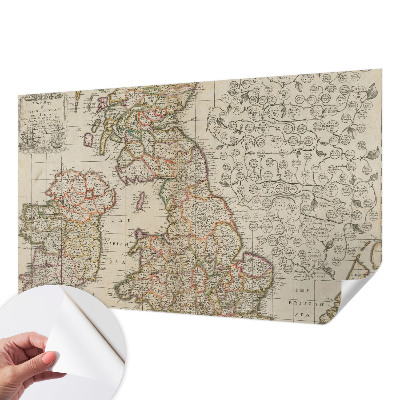 Papier peint chambre parentale Starožitná mapa