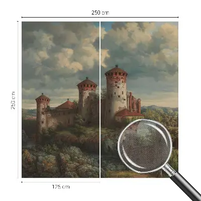 Papier peint photographique sur tissu non tissé paysage romantique