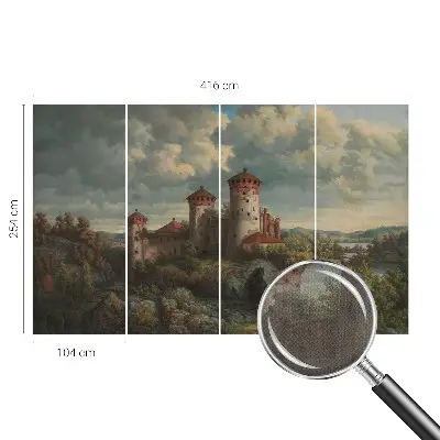 Papier peint photographique sur tissu non tissé paysage romantique