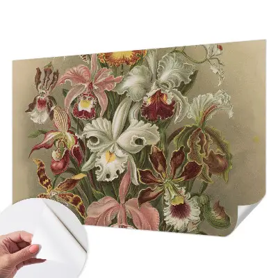 Papier peint photo sur tissu non tissé élégance florale