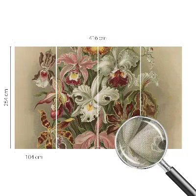 Papier peint photo sur tissu non tissé élégance florale