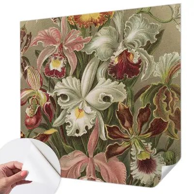 Papier peint photo sur tissu non tissé élégance florale