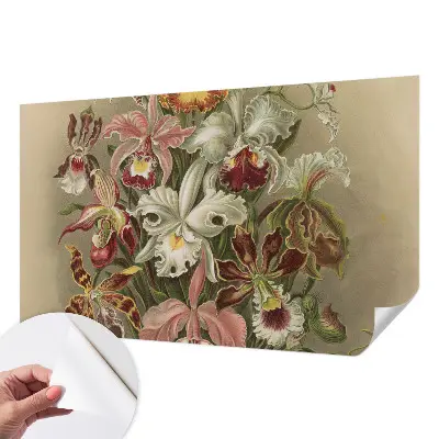 Papier peint photo sur tissu non tissé élégance florale