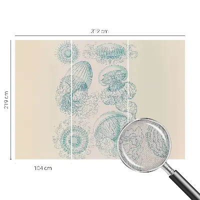 Papier peint photographique intissé méduses de mer