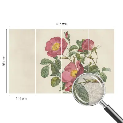 Papier peint photo grand format pour le mur motif de rose